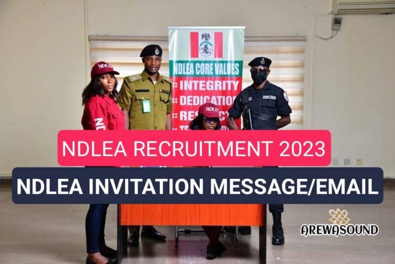 Check Your NDLEA Invitation Message/Email 2023